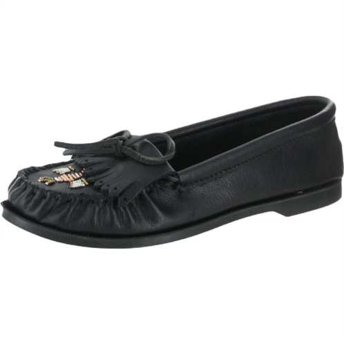 Minnetonka thunderbird womens bow slip on moccasins