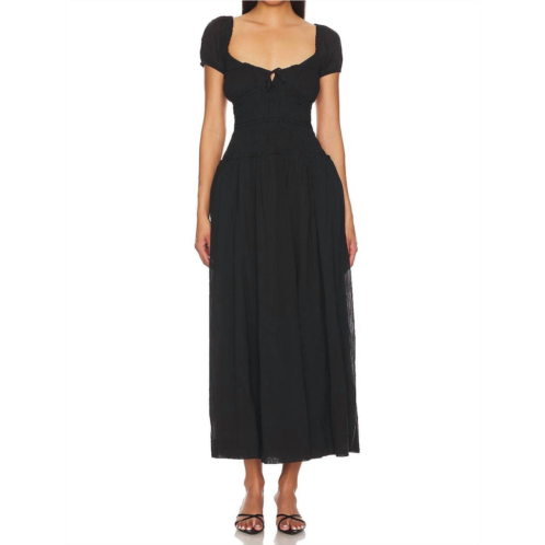 Free People feeling bonita midi dress in black