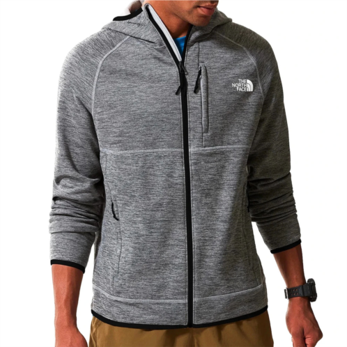The North Face canyonlands hoodie mens gray fleece lined full zip kfc317