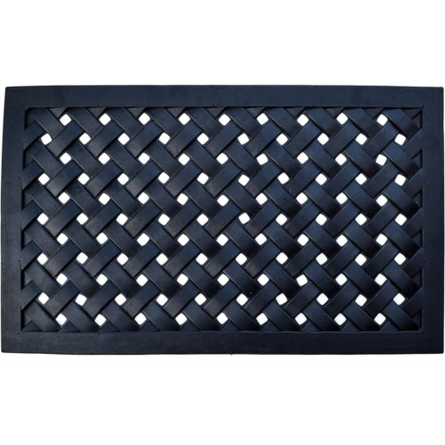 imports decor rubber mat braided 18x47”