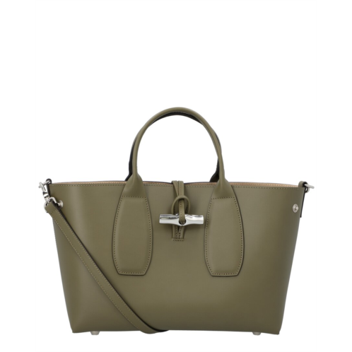 Longchamp le roseau leather handbag