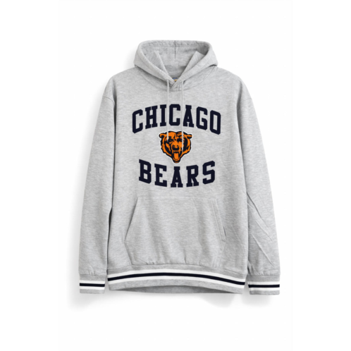 Ultra Game mens nfl chicago bears big logo super soft hoodie sweatshirt in grey