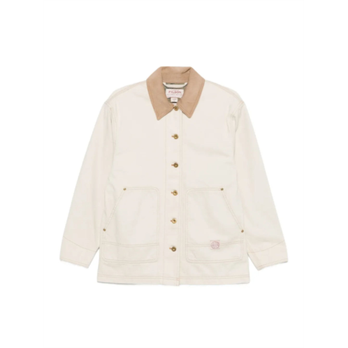 FILSON boxy denim contrast collar jacket