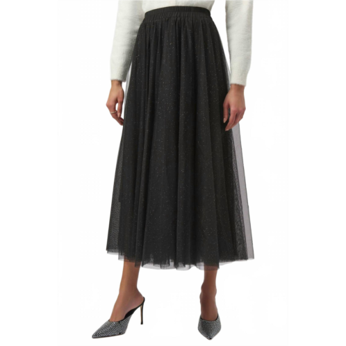 Joseph Ribkoff tulle flared skirt in black