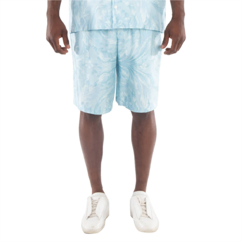 Versace barocco print silk shorts