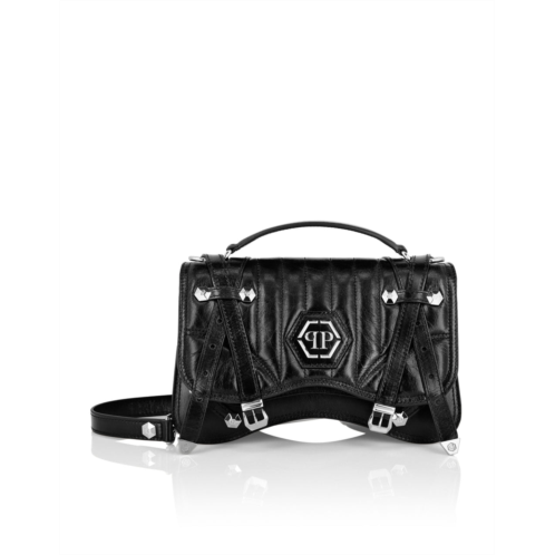 PHILIPP PLEIN leather medium belt bag hexagon