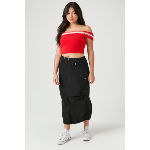 Forever 21 cargo midi skirt