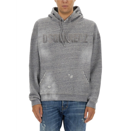 Dsquared2 relaxed fit grey sweatshirt