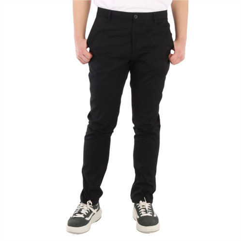 Burberry mens black slim-fit chino pants