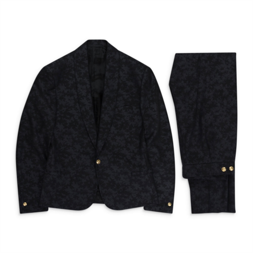 Versace black camo suit
