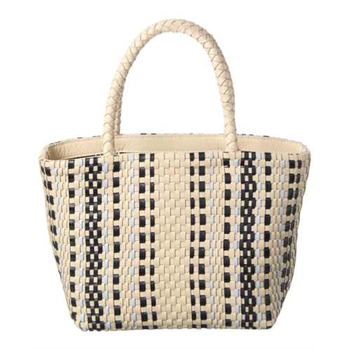 Madewell mini woven leather tote