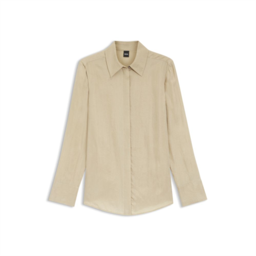 BOSS regular-fit blouse with concealed closure