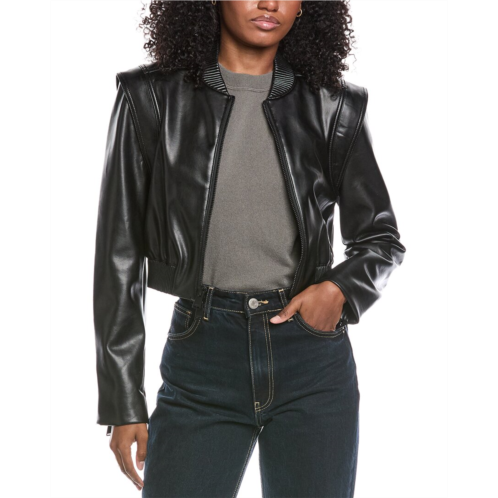 SIMKHAI doreen vegan leather bomber jacket