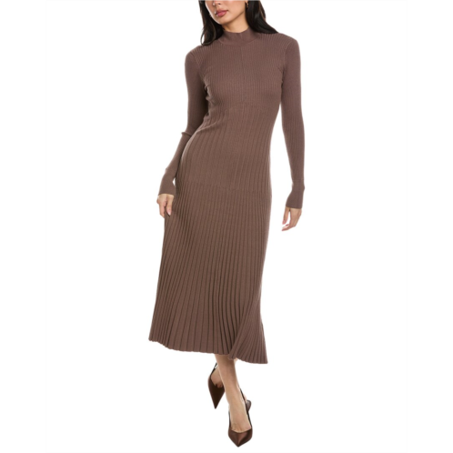Reiss vinette rib knit midi dress