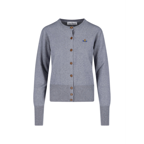 VIVIENNE WESTWOOD classic button-up cardigan with ribbed hem