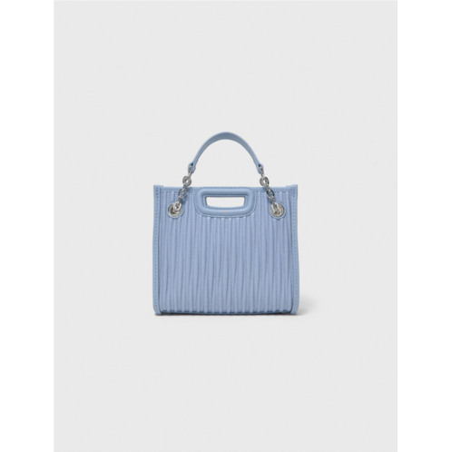 Maje mini quilted leather tote bag