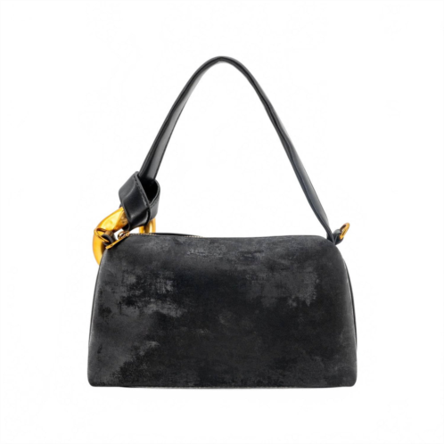 Like Dreams womens elara braided crossbody bag in black