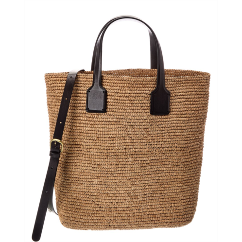 Dragon Diffusion sacha straw & leather tote