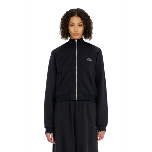 Diesel zipped sweatshirt with silver oval d