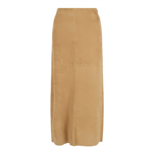 Salvatore Ferragamo lambskin leather pencil skirt