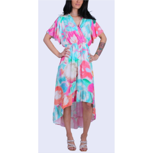 GIGI MODA verona floral maxi dress in hot pink