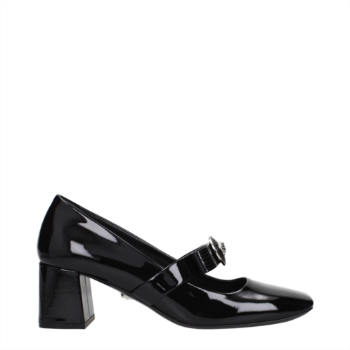 Versace leather mid heel womens pumps