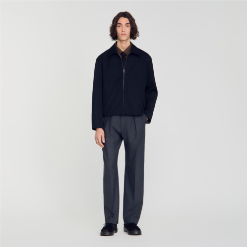 Sandro minimalist zip-up jacket