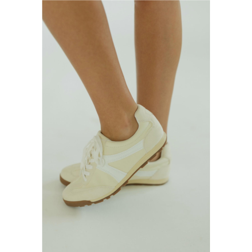 Matisse womens scottie low-top sneaker in butter