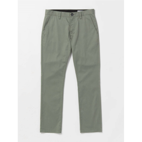 VOLCOM mens frickin slim stretch pants in agave