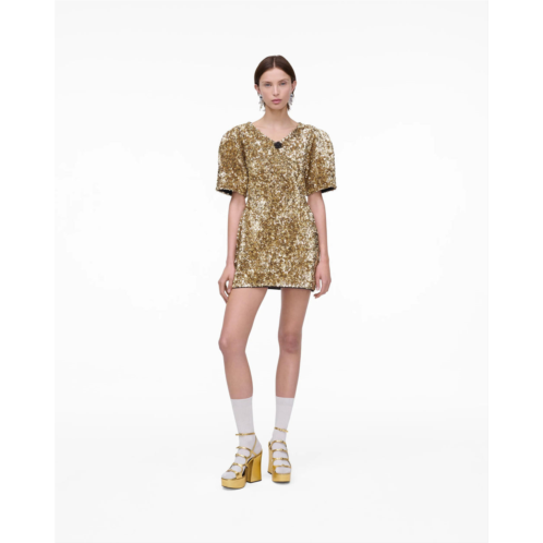 MARC JACOBS sequin v-neck knit dress