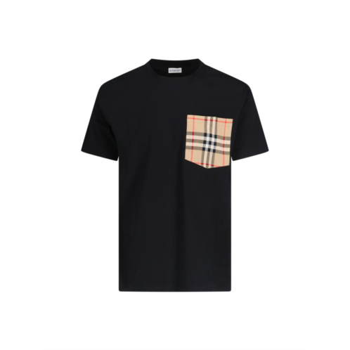 BURBERRY check t-shirt black