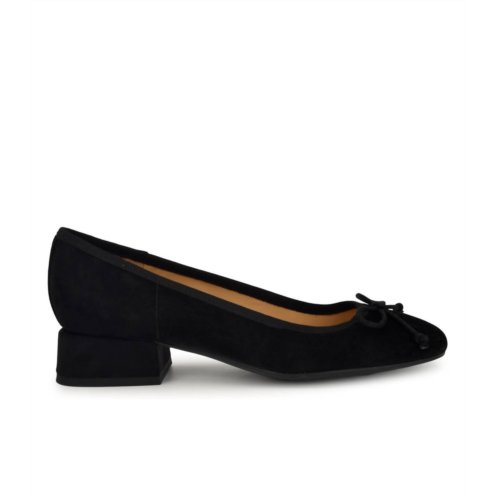 Nine West womens saruh pump in black suede