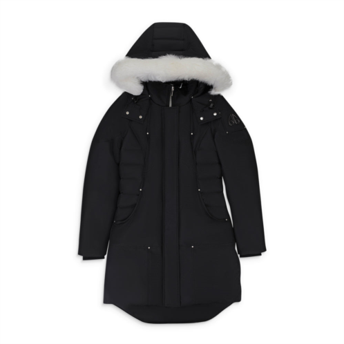Moose Knuckles w cloud parka sh blk w/nat sh parka