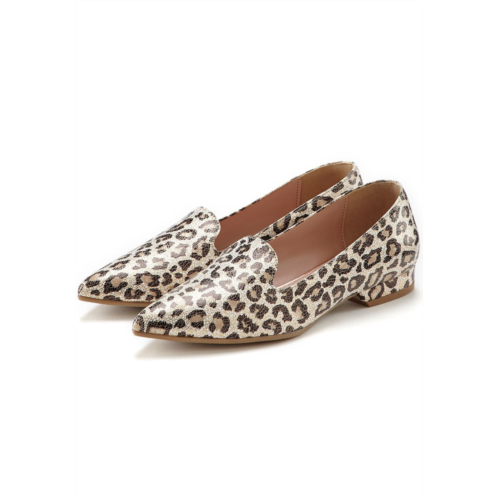 LASCANA womens leopard print loafers