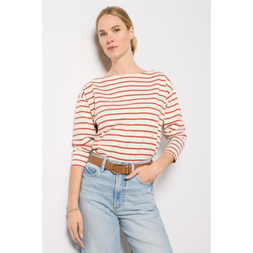 FAHERTY womens sport jersey boatneck top