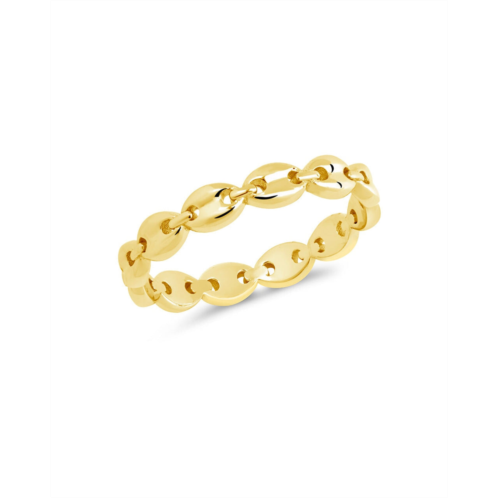 Sterling Forever Sterling silver janie anchor chain ring