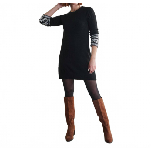 Hatley sadie sweater dress in black