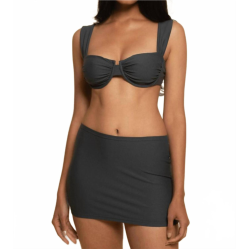 Montce micro mini skirt in charcoal