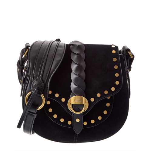 isabel marant altay small suede & leather shoulder bag