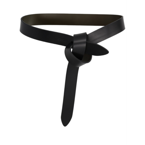 ISABEL MARANT lecce narrow knot cow leather belt