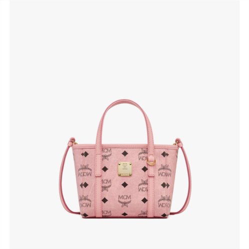Mcm x-mini toni top-zip shopper in visetos