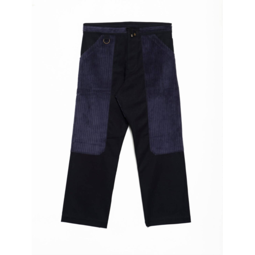 Nicholas Daley mens pullcord trouser in navy
