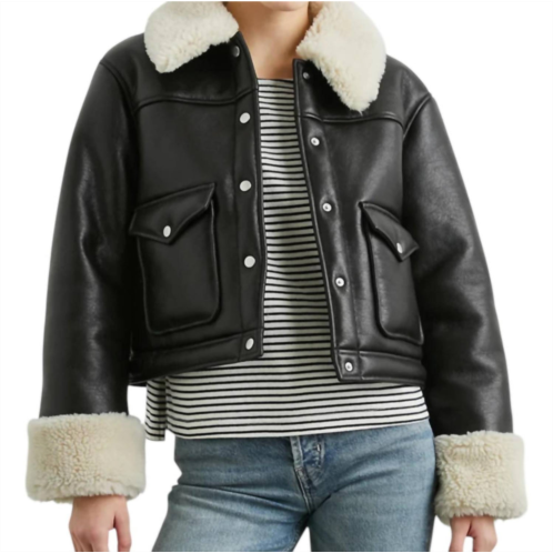 Rails imani jacket in black/ivory
