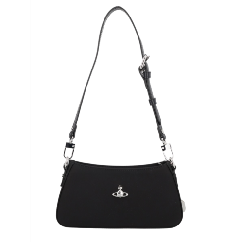 VIVIENNE WESTWOOD minimalist rectangular shoulder bag with silver hardware