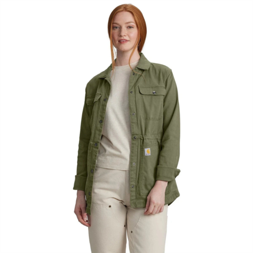 Carhartt tencel fiber series jacket womens dusty olive canvas workwear posh138