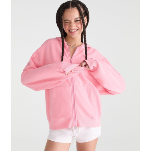 Aeropostale cloud soft oversized full-zip hoodie