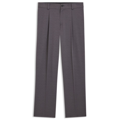 HUGO checked modern-fit trousers in stretch cloth