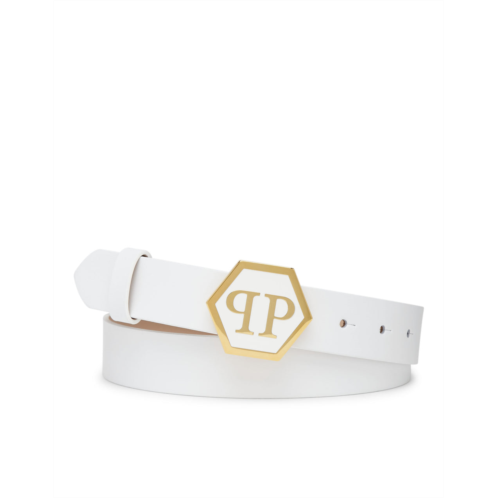 PHILIPP PLEIN leather belt hexagon