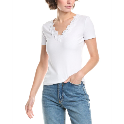 Jason Wu lace trim v-neck top