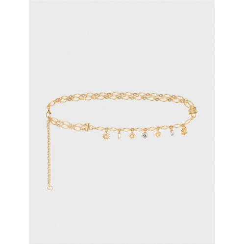 Maje double chain belt with charms